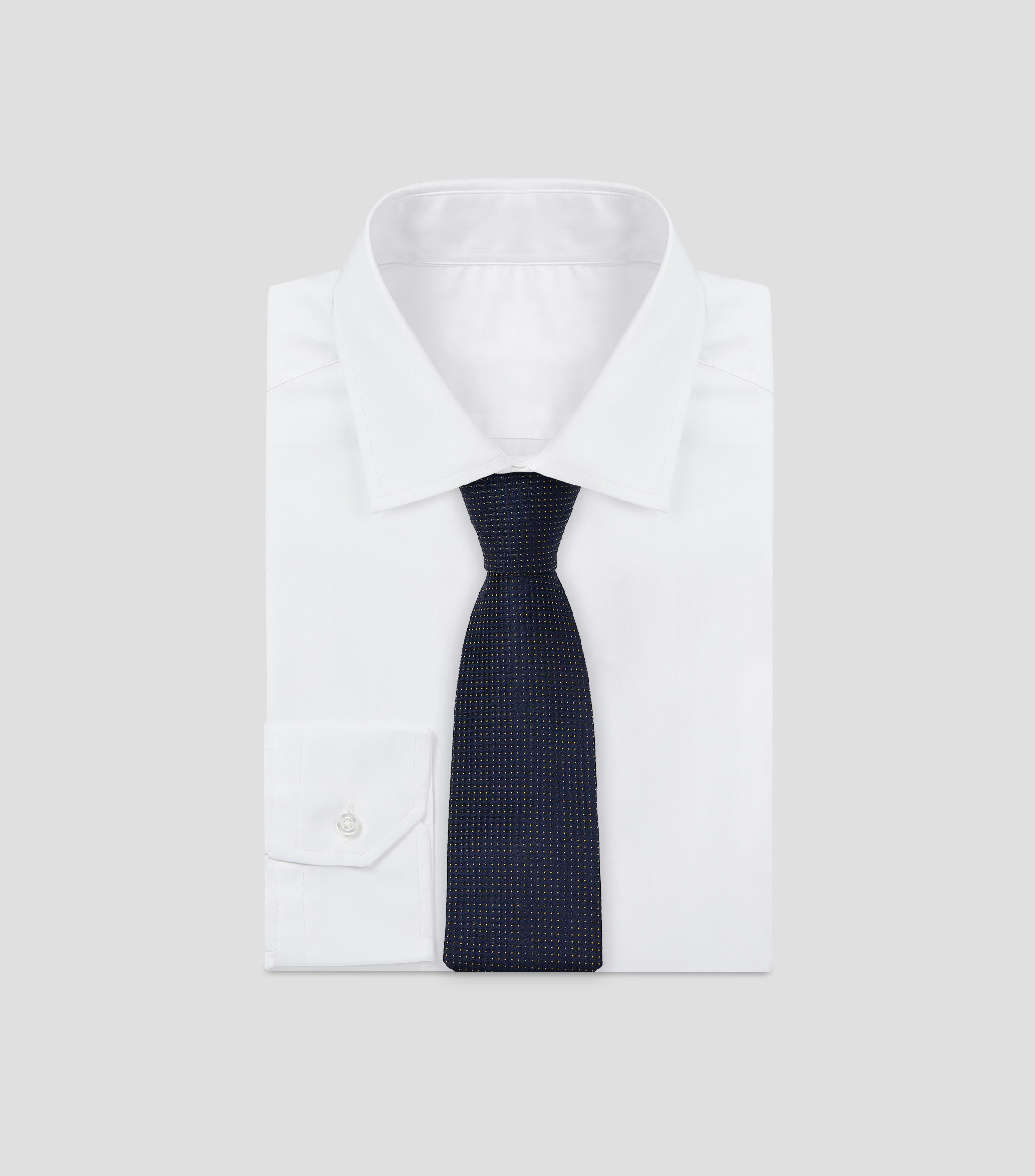 Corbata ancha con polkadots